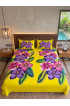 Hand Painted Rayon Bedsheet Set King Size